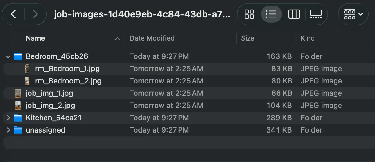 Extracted ZIP Folder Structure