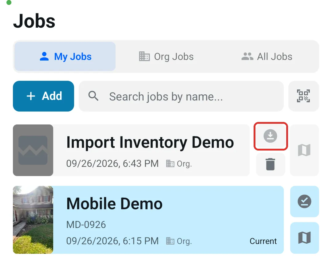 Make Job Available Offline